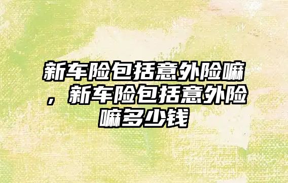 新車險包括意外險嘛，新車險包括意外險嘛多少錢