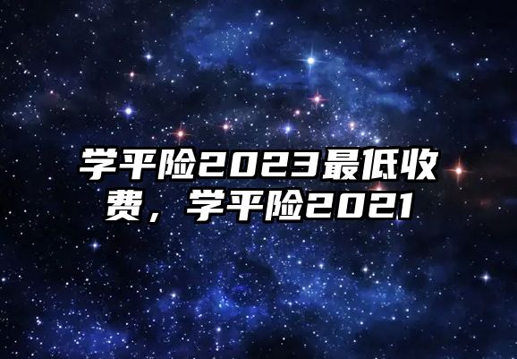 學(xué)平險2023最低收費，學(xué)平險2021