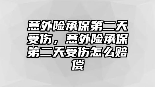 意外險承保第二天受傷，意外險承保第二天受傷怎么賠償