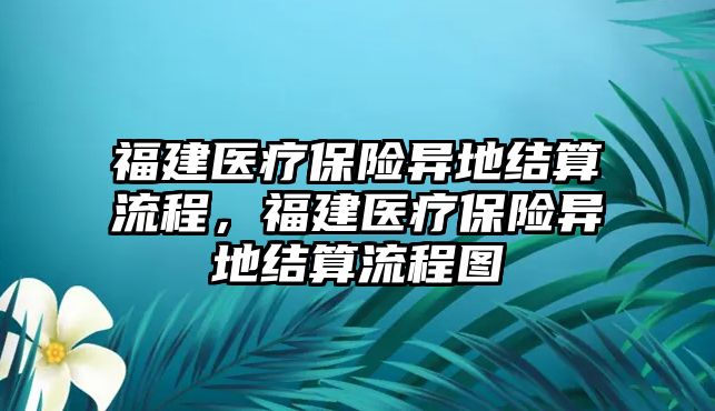 福建醫(yī)療保險異地結算流程，福建醫(yī)療保險異地結算流程圖