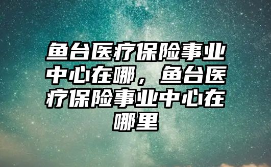 魚臺(tái)醫(yī)療保險(xiǎn)事業(yè)中心在哪，魚臺(tái)醫(yī)療保險(xiǎn)事業(yè)中心在哪里